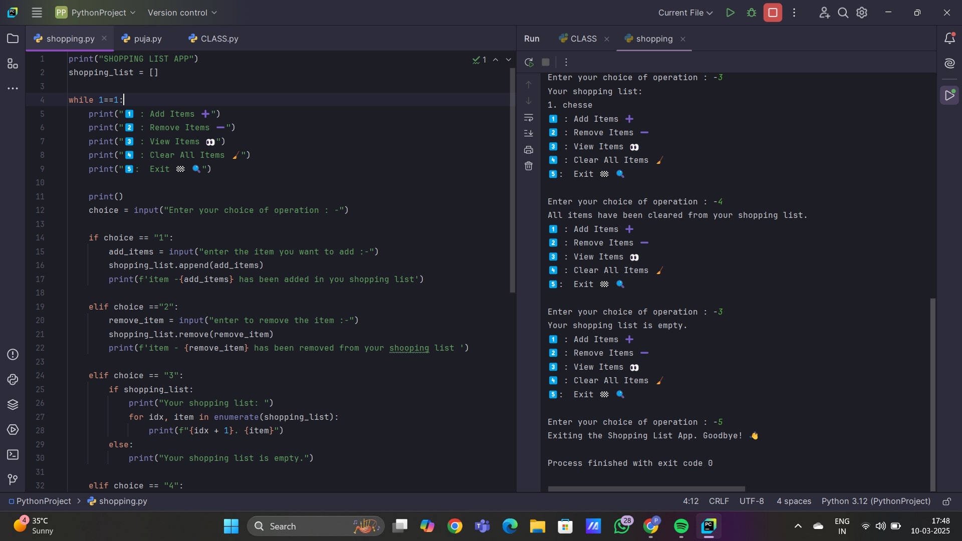 Python Programming Project