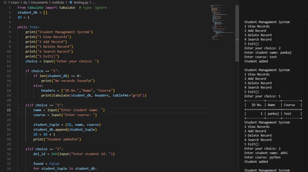 Algorithm Implementation